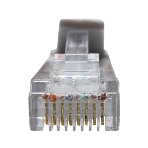 Патч-корд Suprlan 10-0142 UTP RJ-45 вил.-вилка RJ-45 cat.5e 1м серый LSZH 24AWG, фото 1