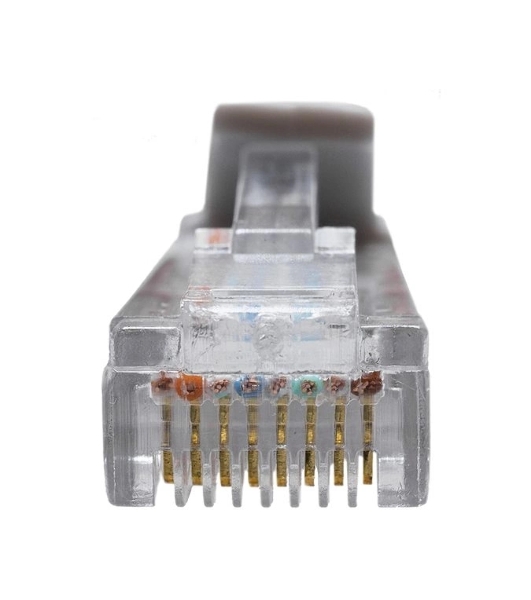 Патч-корд Suprlan 10-0142 UTP RJ-45 вил.-вилка RJ-45 cat.5e 1м серый LSZH 24AWG
