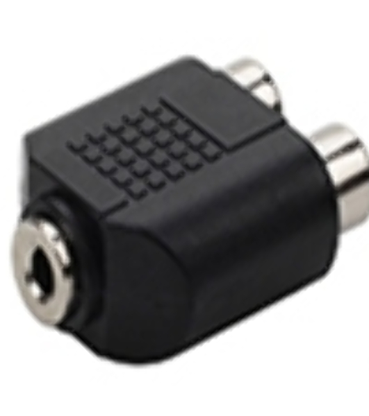 Переходник с RCA (тюльпан) 2 канала мама на miniJack