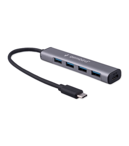 USB-концентратор Gembird UHB-C474, USB Type-C, 4хUSB, USB Type-C
