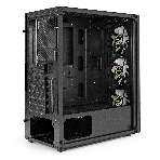 Компьютерный корпус Miditower ExeGate EVO-8227 (ATX, без БП, 2хUSB+1хUSB 3.0+HD Audio, черный, 3 вент. с RGb подсветкой, боковая панель - закаленное стекло), фото18