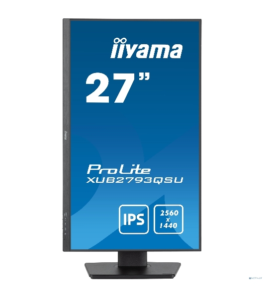 Монитор 27' Iiyama ProLite XUB2793QSU-B7 IPS 2560x1440, 100 Гц, 1 мс, 16:9, 300 кд/м², HDMI 2.0, DP 1.2, 3.5 Jack, USB Hub (2x USB 3.0), динамики (2x2 Вт), Adaptive-Sync, черный