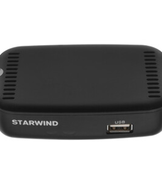 Приставка для цифрового ТВ Starwind CT-160 черный, DVB-T2, DVB-T, DVB-C, HDMI, USB 2.0 х2