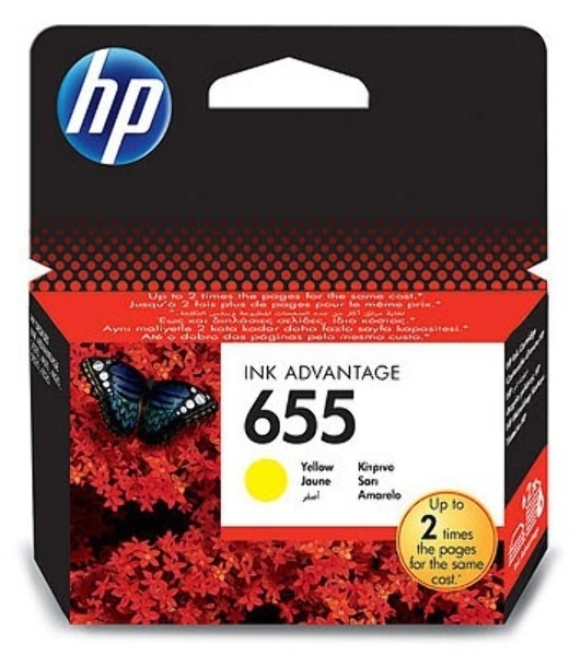 Картридж струйный HP 655 CZ112AE желтый для HP DJ IA 3525/4615/4625/5525/6525 (600 стр.)