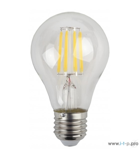 Лампа светодиодная груша ЭРА F-LED A60-9W-840-E27 (филамент, груша, 9Вт, нейтр., Е27)