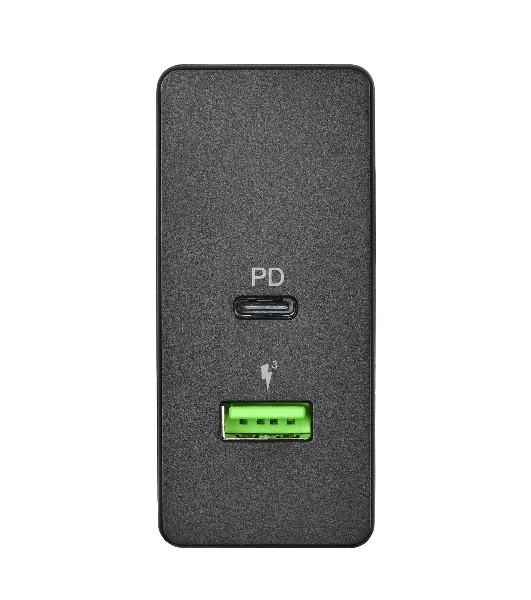 Сетевое зарядное устройство ACD-P602W-V1B 60Вт, 2xUSB 1PD+1QC, 3.6~20В/3А RTL