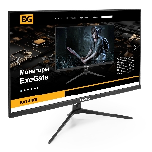 Монитор 27' ExeGate ProSmart EV2707A VA 1920x1080, 75 Гц, 5 мс, 16:9, 280 кд/м², 1xHDMI, 1xVGA, 3.5 мм, черный