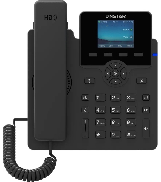 Телефон IP Dinstar C62UP черный