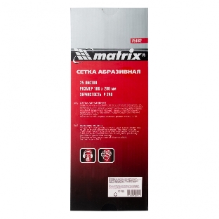 Сетка абразивная Matrix, P 240, 106 х 280 мм, 25 шт.