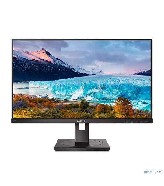 Монитор 23.8' Philips 242S1AE IPS 1920x1080, 75 Гц, 4 мс, 16:9, 300 кд/м2, 1xHDMI, 1xDP, 1xDVI, 1xVGA, 1x3.5 мм, черный