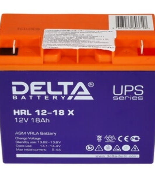 Батарея Delta HRL 12-18 X (17.8 А\ч, 12В) свинцово- кислотный аккумулятор