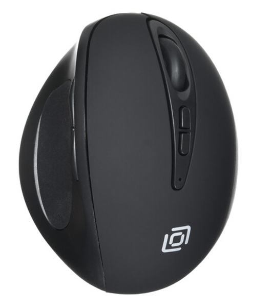 Мышь беспроводная Oklick 688MW ERGO черный, 2400 dpi, радиоканал, Bluetooth, USB, кнопки - 6
