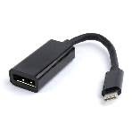 Переходник Cablexpert USB Type-C/DisplayPort, 15 см, пакет (A-CM-DPF-01), фото 1