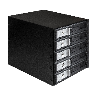 Корзина для HDD ExeGate EX289284RUS HS535-12G (универсальная, на 5*3,5' SATA3/12G SAS HDD, занимает 3*5,25' отсека)