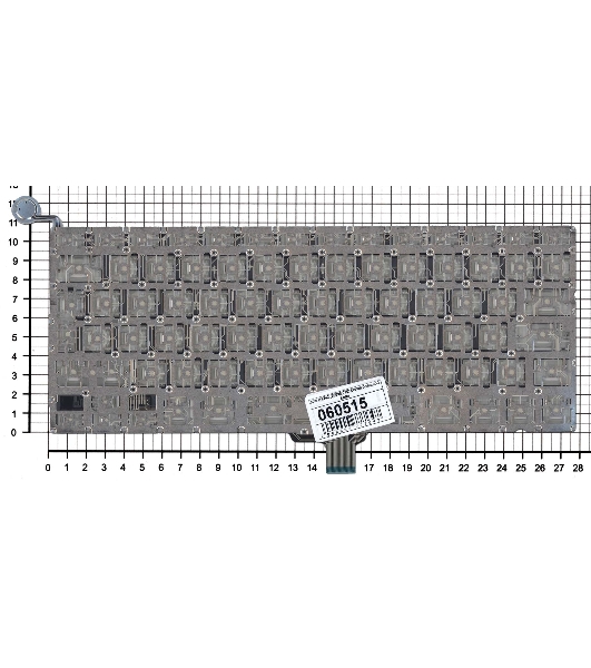 Клавиатура для ноутбука MacBook A1342 2009/2010 белая 13,3' большой Enter