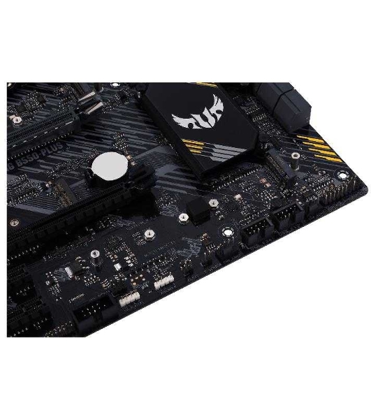 Материнская плата ASUS TUF GAMING B550-PLUS, AM4, AMD B550, 4xDDR4, 6xSATA, 2xM.2, 1xPCIe 4.0 x16, 1xPCIe 3.0 x16, 3xPCIe x1, 1xHDMI, 1xDP, 1x 2.5Gb LAN, 4xUSB-A 3.2 Gen 1, 1xUSB-A 3.2 Gen 2, 2xUSB-A 2.0, 1xUSB-C 3.2 Gen 2, 5x3.5 мм, 7.1, ATX