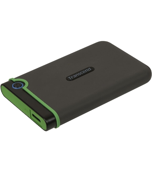 Внешний HDD 2.5' Transcend StoreJet 25M3, 2TB, USB 3.2 Gen 1 Type-A, 5400 rpm, серый
