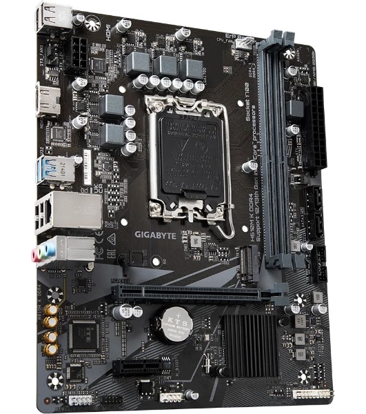 Материнская плата Gigabyte H610M K DDR4 V2.0, LGA 1700, Intel H610, 2xDDR4, 2xSATA, 1xM.2, 1xPCIe 4.0 x16, 1xPCIe x1, 1xHDMI, 1x 1Gb LAN, 2xUSB-A 3.2 Gen 1, 4xUSB-A 2.0, 3x 3.5 мм, 7.1, mATX