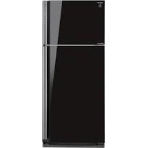 Холодильник Sharp SJ-XP59PGBK черное стекло двухкамерный 430/148л морозилка сверху, No Frost, фото3