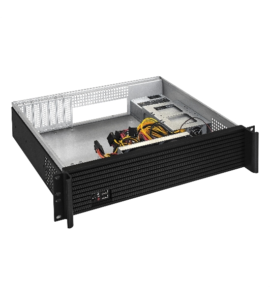 Серверный корпус ExeGate Pro 2U350-01 (RM 19', высота 2U, глубина 350, БП 1U-1200ADS, USB)