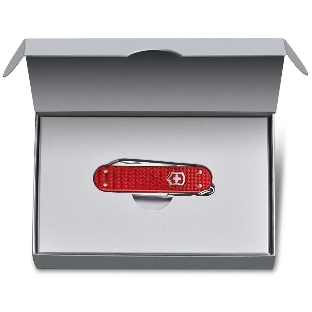 Нож-брелок Victorinox Classic SD Precious Alox, 58 мм, 5 функций, 'Iconic Red' 0.6221.401G (подар. упаковка)