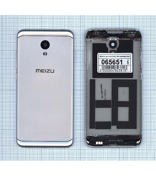 Задняя крышка для Meizu M6 серебристый