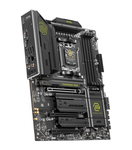 Материнская плата MSI MAG B850 TOMAHAWK MAX WIFI, AM5, AMD B850, 4xDDR5, 4xSATA, 4xM.2, 3xPCI-E x16, 1xHDMI, 1x5Gb LAN, 2xUSB-A 5Gbps, 4xUSB-A 2.0, 3xUSB-C 10Gbps, 7.1, Wi-Fi 7, Bluetooth 5.4, ATX