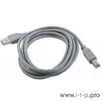 Кабель USB2.0 Pro Cablexpert CCP-USB2-AMBM-6G, AM/BM, 1.8м, экран, серый, фото2