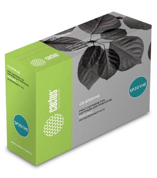 Картридж лазерный Cactus CS-SP201HE черный (2600 стр.) для Ricoh SP 201/203/211/213