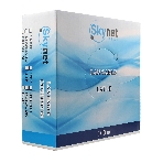 Кабель SkyNet Premium UTP-LSZH 4x2x0,51, низкое дымовыделение, нулевое содержание галогенов, медный, FLUKE TEST, кат.5e, однож., 100 м, box, оранжевый, фото 1