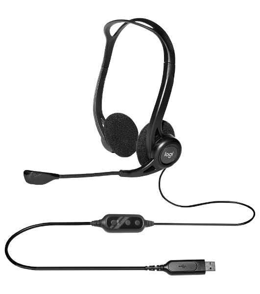 Гарнитура Logitech PC Headset 960 Stereo чёрный, проводная, USB