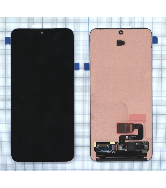 Дисплей (модуль) в сборе с тачскрином для Samsung Galaxy S24 черный orig lcd