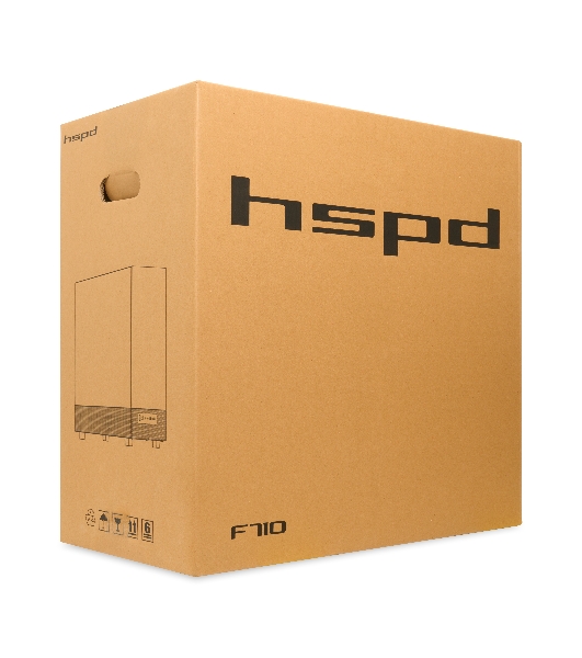 Компьютерный корпус HSPD F710, Panoramic Mid Tower, черный, TG, 0.5 SPCC, 3x120мм ARGb E-ATX, ATX, mATX, mITX 185/395/270мм 2x2.5', 1x3.5', 7xPCI 2xUSB-A 3.0 435x230x457мм