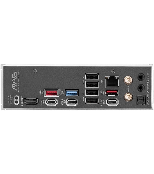 Материнская плата MSI MAG B850 TOMAHAWK MAX WIFI, AM5, AMD B850, 4xDDR5, 4xSATA, 4xM.2, 3xPCI-E x16, 1xHDMI, 1x5Gb LAN, 2xUSB-A 5Gbps, 4xUSB-A 2.0, 3xUSB-C 10Gbps, 7.1, Wi-Fi 7, Bluetooth 5.4, ATX