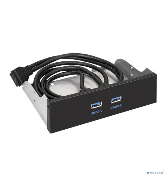 Планка USB на переднюю панель ExeGate U5H-615, 5,25'/2*USB3.0, 19 pin USB 3.2 Gen1