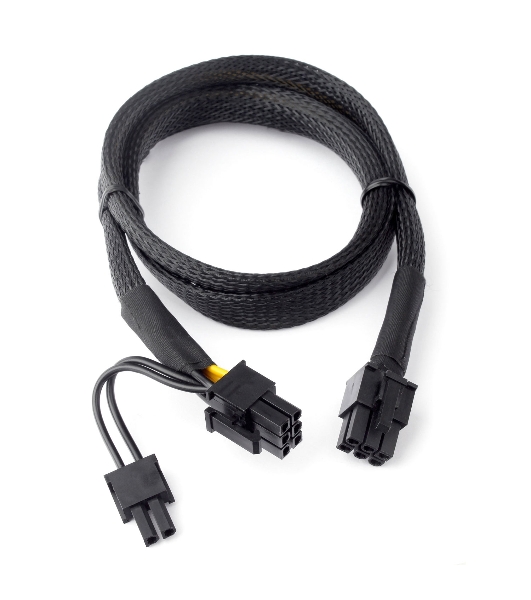 Кабель питания Cablexpert CC-PSU-86 PCI-Express 6-пин на 6+2 пин, 0.8 м