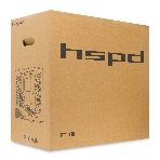 Компьютерный корпус без блока питания HSPD F711-TGbK, Panoramic Full Tower, Black, TG, 0.7 SPCC, no fans ATX, mATX, mITX 190/420/280мм 2x2.5', 2x3.5', 7xPCI 1xUSB-A 3.0, 1xUSB-C 445x235x475мм, фото9