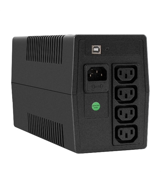 Источник бесперебойного питания ExeGate Power NB-850.LED.AVR.4C13.USB (850VA/510W, LED, AVR, 4*C13, USB, батарея 12V 9Ah, Black)