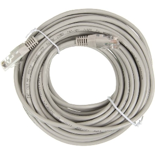 Патч-корд LANMASTER UTP TWT-45-45-10-GY вилка RJ-45-вилка RJ-45 cat.5е 10м серый ПВХ (уп.:1шт)