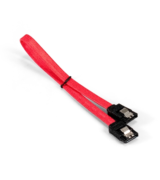 Кабель SATA ExeGate EX-CC-SATADATA-0.3L (7pin/7pin, металлические защелки, 0,3м)