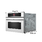 Встраиваемый духовой шкаф электрический Bosch CMG7241W1 белый, фото6