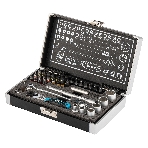 Набор бит Gross 11625 и головок торцевых 1/4'' карданный ключ трещотка адаптер s2 37 шт., фото17
