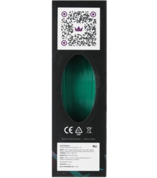 Филамент Crown Micro CM-FILPETG017G PETG 1.75 1кг темно-зеленый
