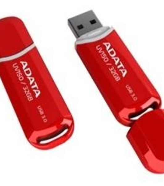 Флешка USB ADATA UV150 (AUV150-64G-RRD), 64Gb, USB 3.0, R/W 100/30, красный