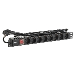 Блок распределения питания ITK PH12-8D1-P гор.размещ. 8xSchuko базовые 16A Schuko 2м, фото 1