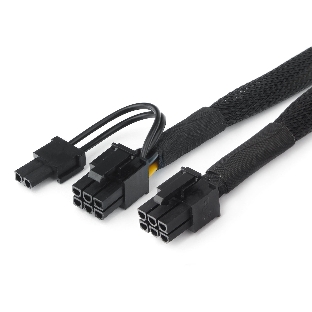 Кабель питания Cablexpert CC-PSU-86 PCI-Express 6-пин на 6+2 пин, 0.8 м