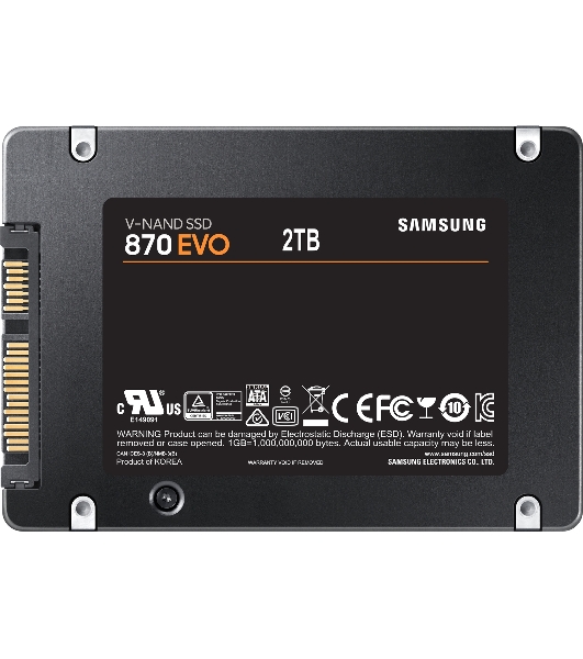 Накопитель SSD Samsung 870 EVO, 2Tb, SATA III, 2.5', R/W 560/530