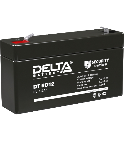 Батарея для ИБП Delta DT 6012 (6V, 1.2Ah)