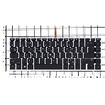Клавиатура для ноутбука HP Elitebook 840 G5 черная с серебристой рамкой и подсветкой, фото2