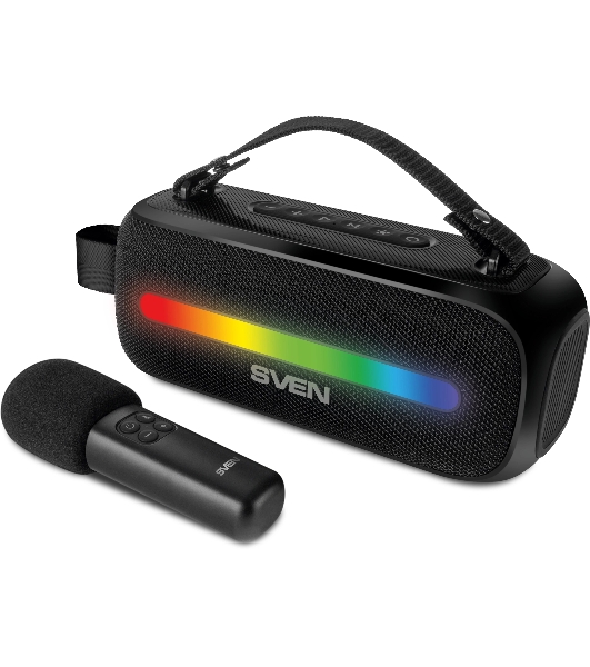 Колонка портативная SVEN PS-255 черный 12W 1.0 BT 3600mAh